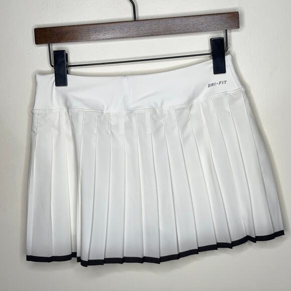 NIKE Victory Pleated Tennis Skirt White Bella Hadid New Preppy {3A19} - Picture 10 of 13